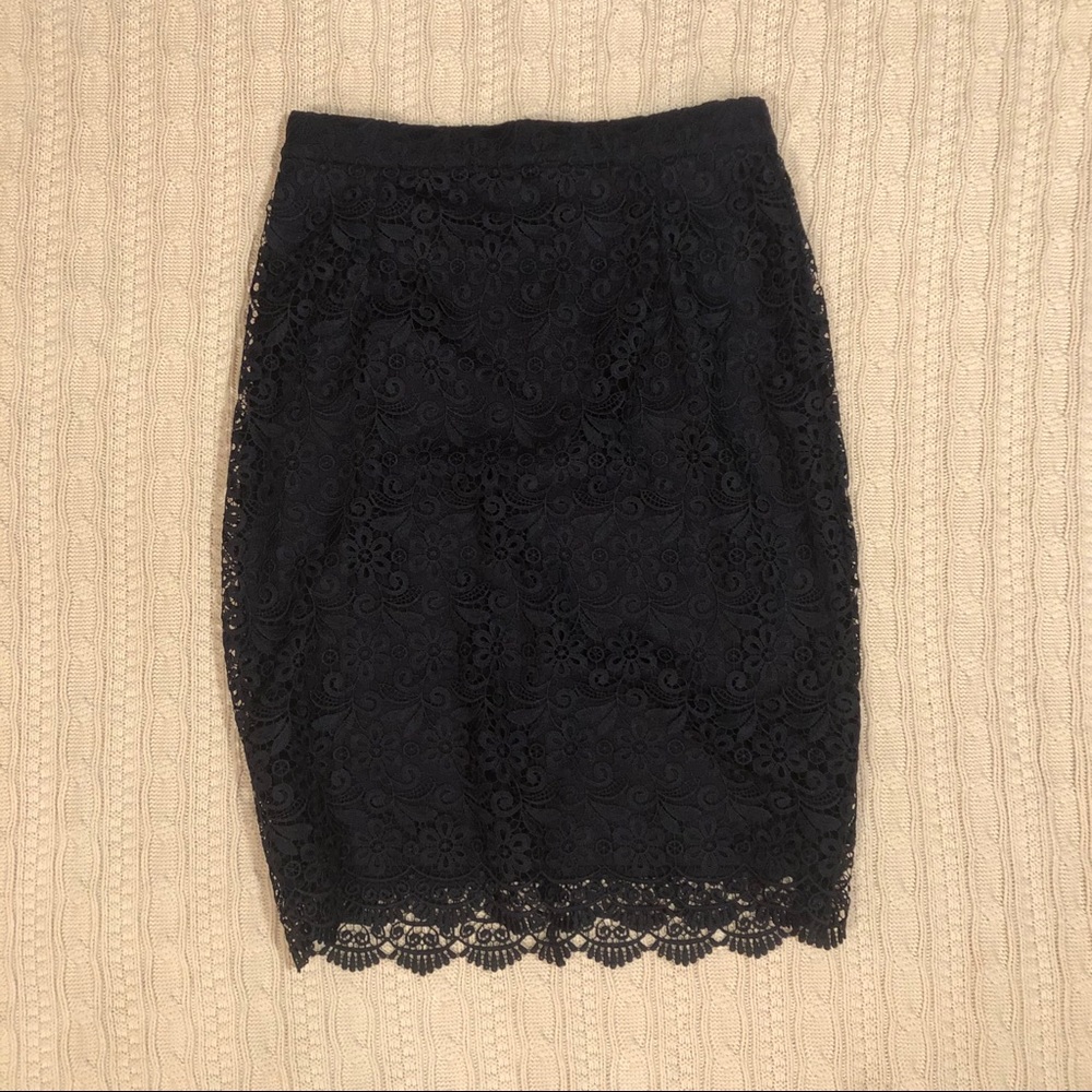 UNIQLO Navy Blue Pencil Skirt Size Medium